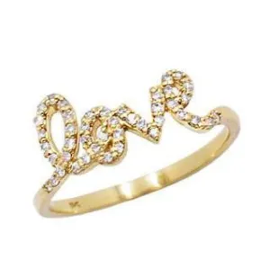 14k Yellow Gold Name Ring