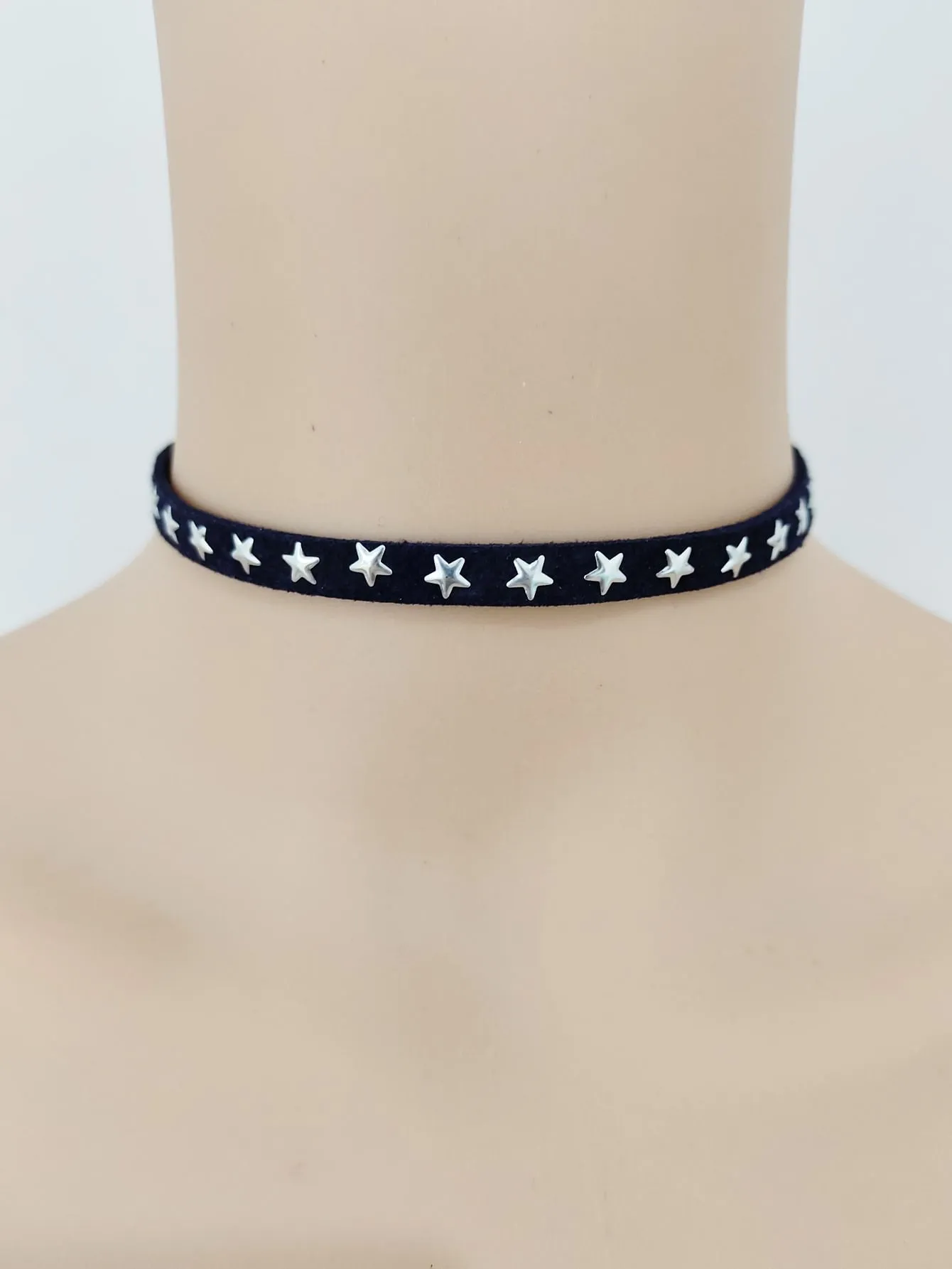 1pc  Five-pointed Star Stud Spike Collar Necklace Vintage Design For Women