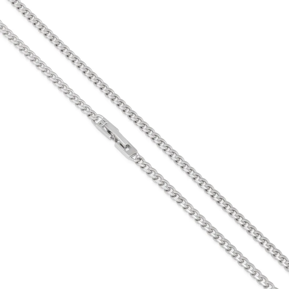 3mm White Gold Miami Cuban Choker Set