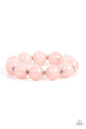 Arctic Affluence - Pink - Paparazzi Stretchy Bracelet