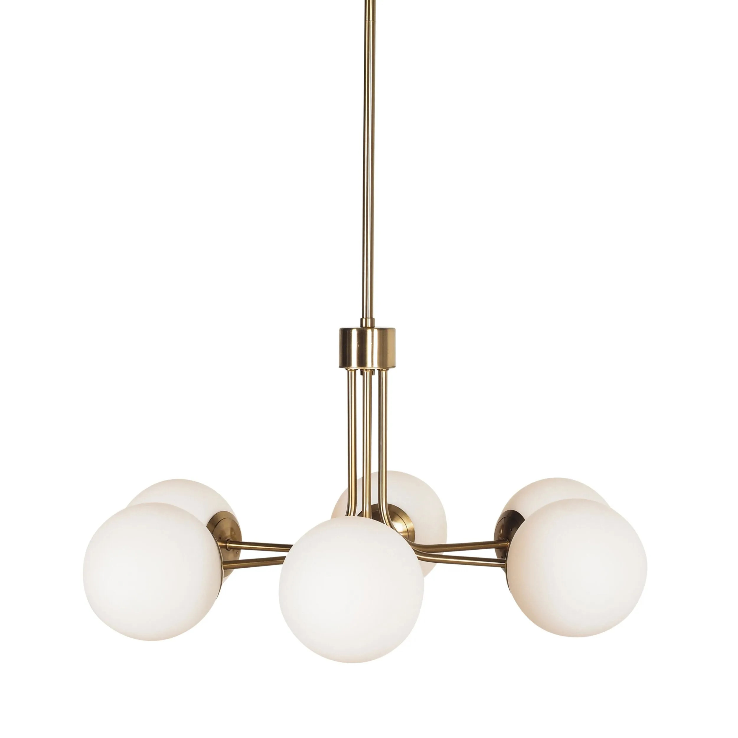 Aspen Satin Brass 6 Light Pendant