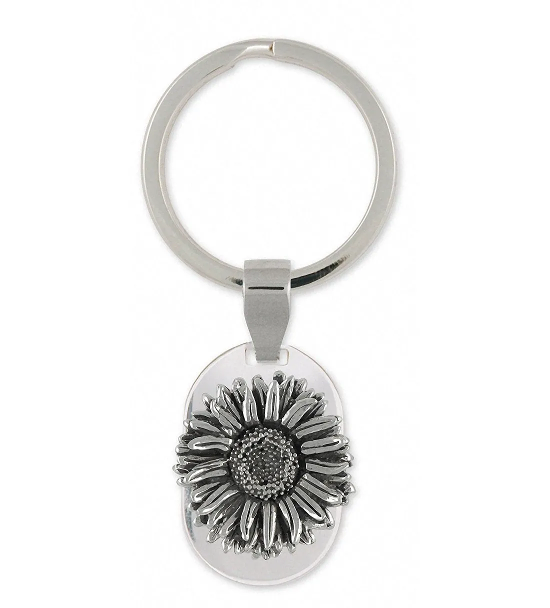 Aster Key Ring Jewelry Sterling Silver Handmade Flower Key Ring AST1-KRE