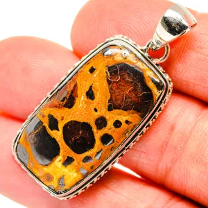 Bauxite Pendants 1 3/4" (925 Sterling Silver) PD30107