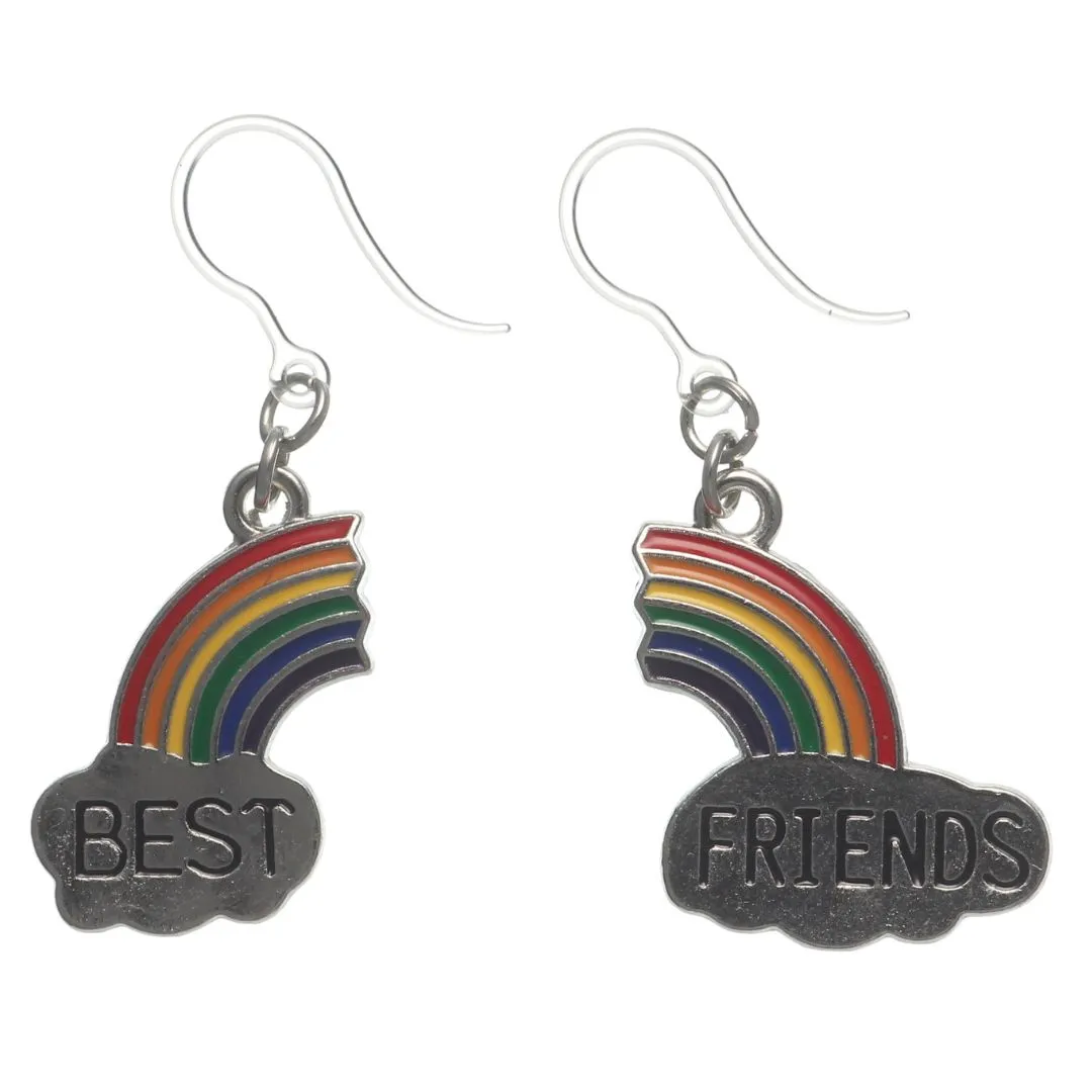 Best Friends Dangles Hypoallergenic Earrings for Sensitive Ears Made with Plastic Posts