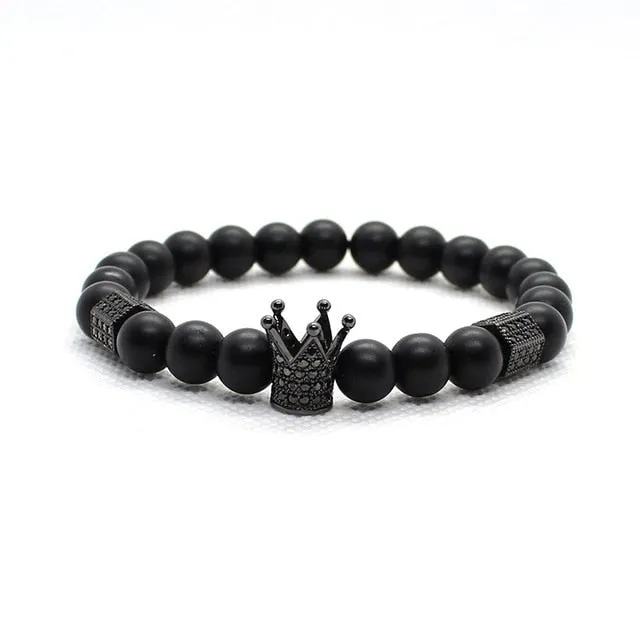 Bracelet Set Crown Men Accessories Erkek Bileklik Jewelry