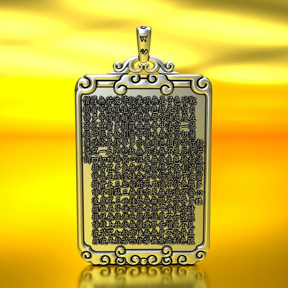 Buddhist Culture Sutra Card Pendant