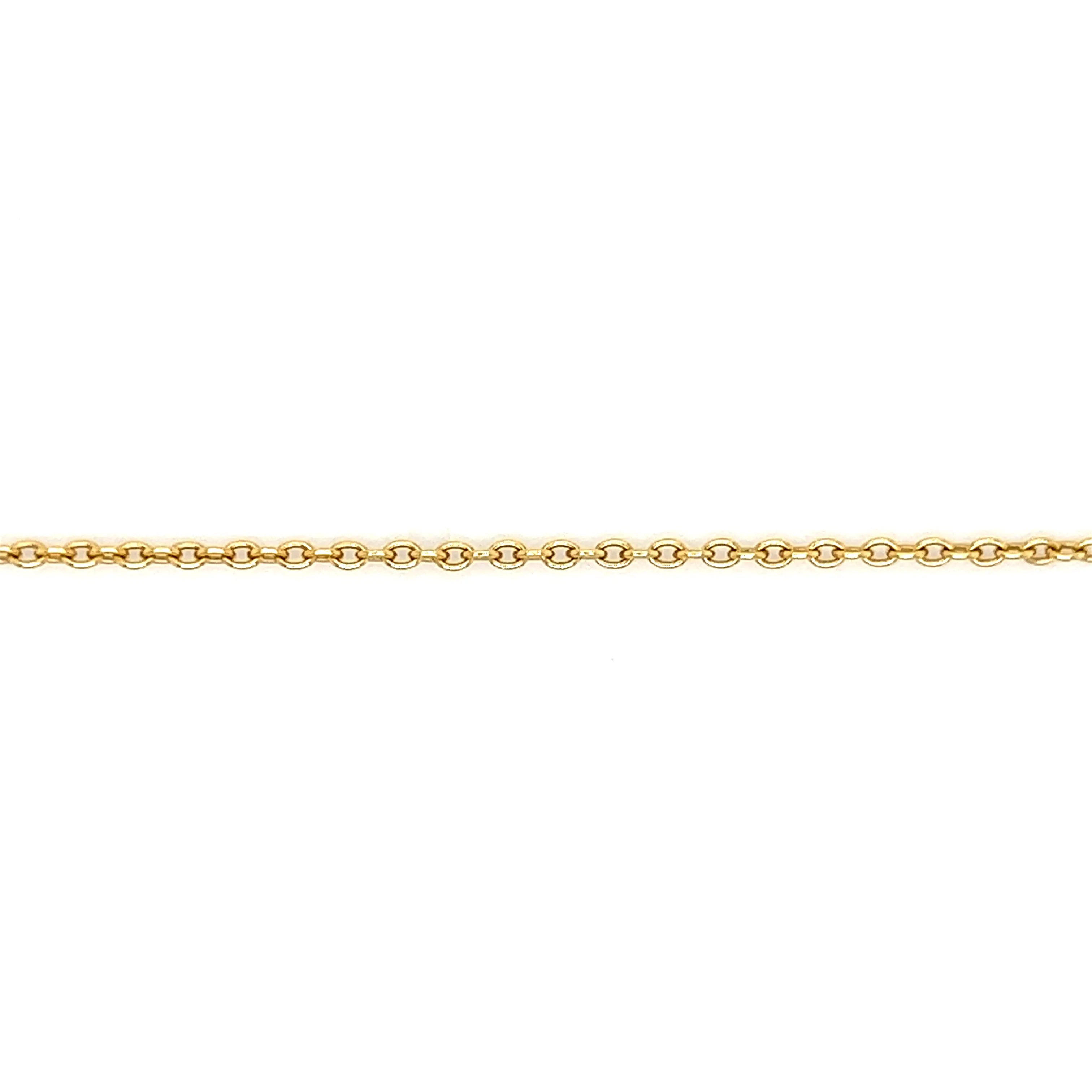 Cable Chain 1.5mm with 18in Length in 14K Yellow Gold