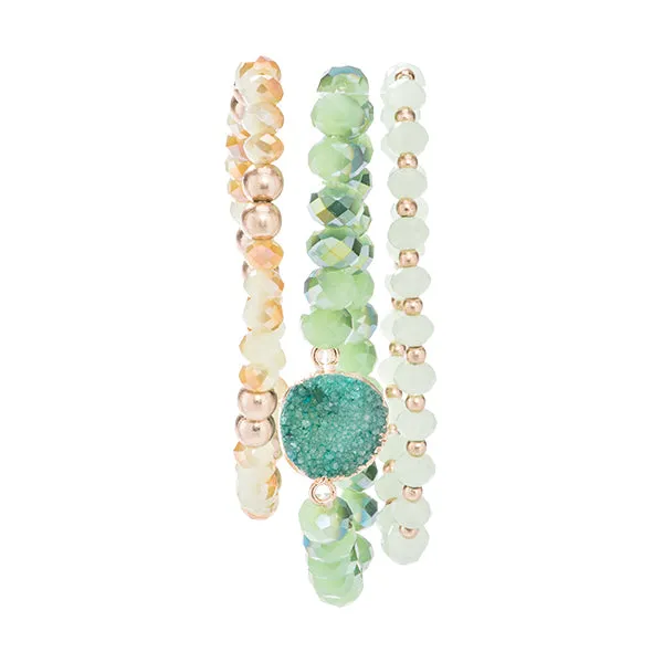 Camden Green Druzy Bracelets