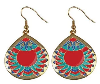 CHEVRON MEDALLION EARRINGS , DC/60