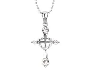 CROSS AND HEART PENDANT , C/60