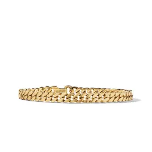 Curb Chain Bracelet in 18K Yellow Gold, Size Medium