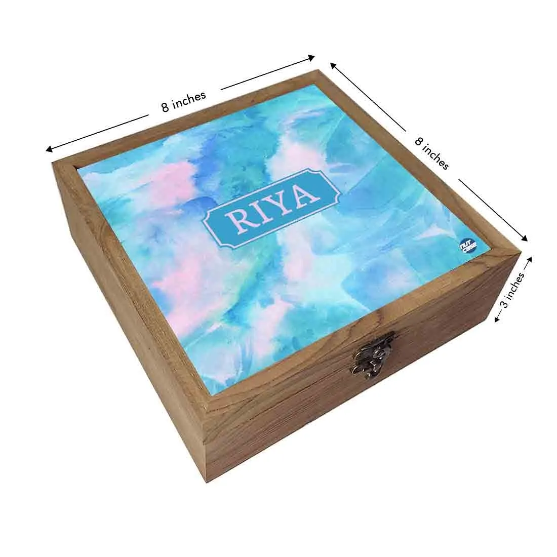 Customized Box for Jewellery Storage  for Women - Space Sky Blue