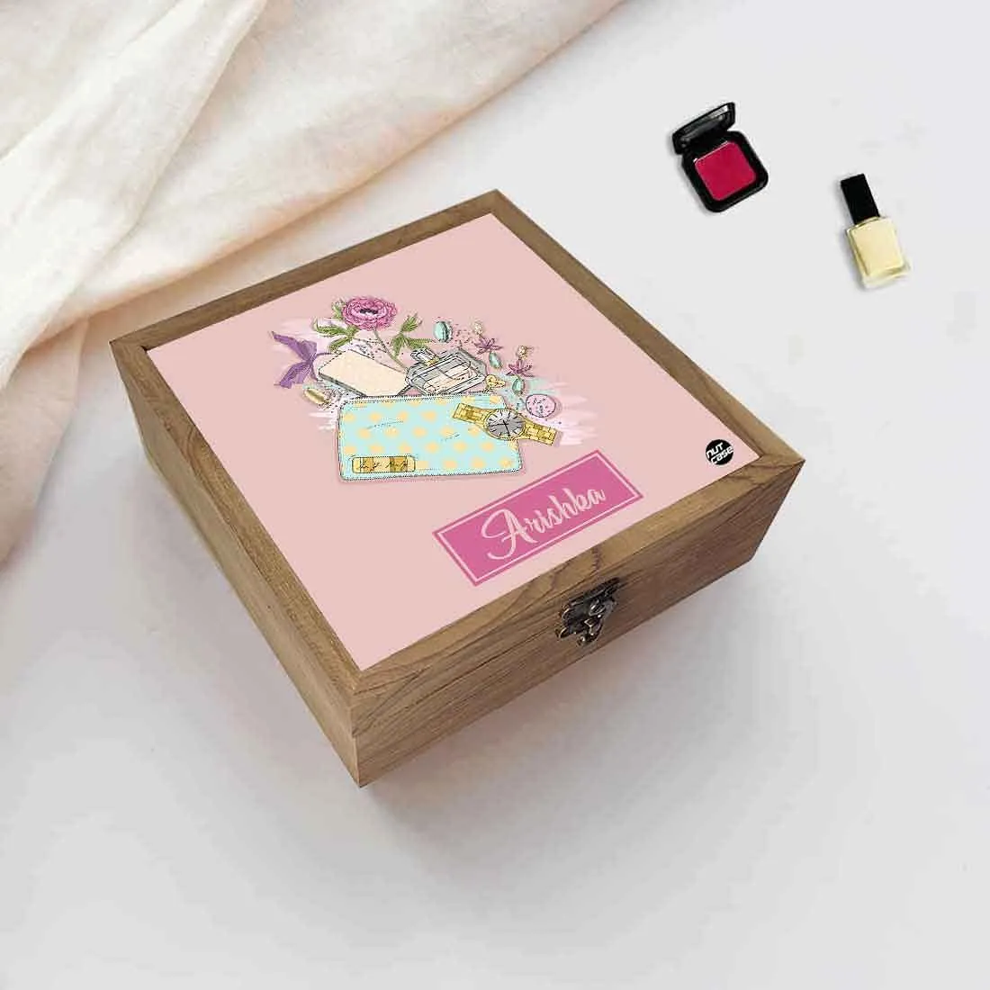 Customized Jewellery and Makeup Box for Girls  - Rose Perfume