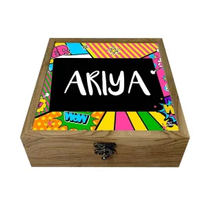 Customized Wooden Jewelry Containers Box - Comic Style