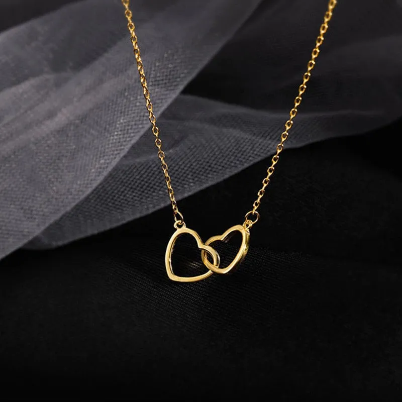 Fashion Heart Pendant Necklace for Girls Women Korean Trend Long Sweater Neck Chain Necklaces Cute Chokers Jewelry