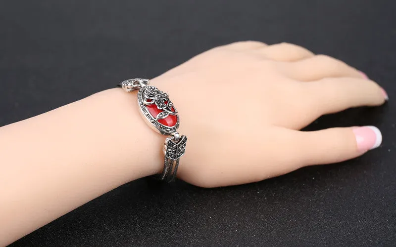 Fashion Ruby Vintage Bracelets & Bangles For Women Bohemia Resin Bracelet Turkey Jewelry