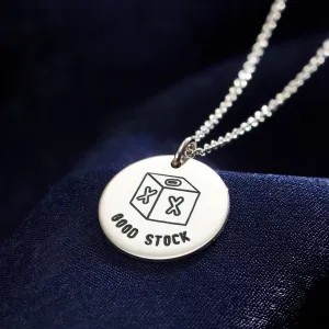 Good Stock Disc Necklace