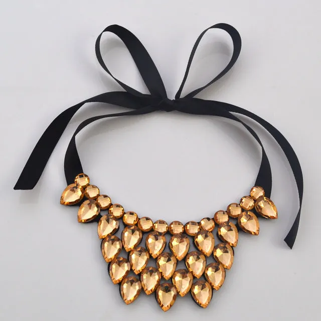 hlkt   Crack, heart-shaped resin necklace fashion accessories short statement necklace gift wholesale women