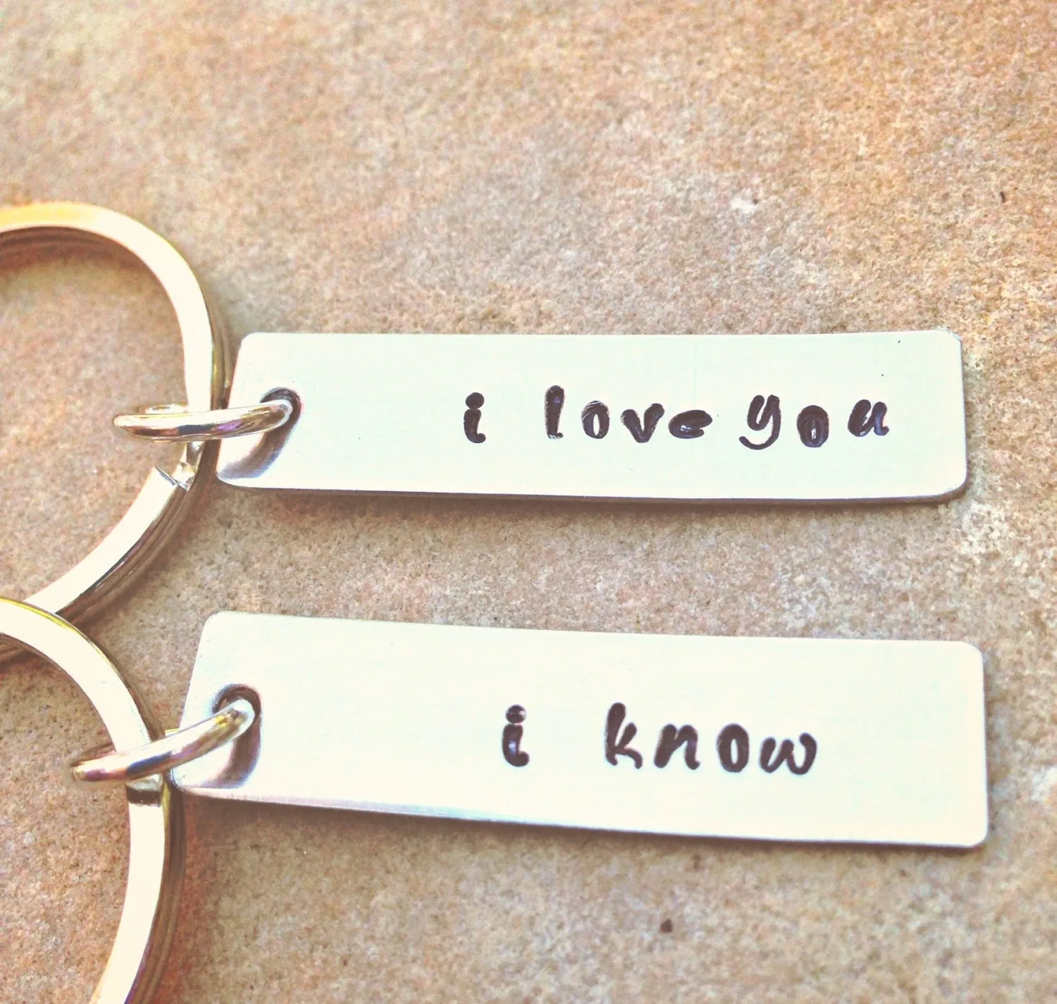 I Love You I know Keychains, Personalized Keychains