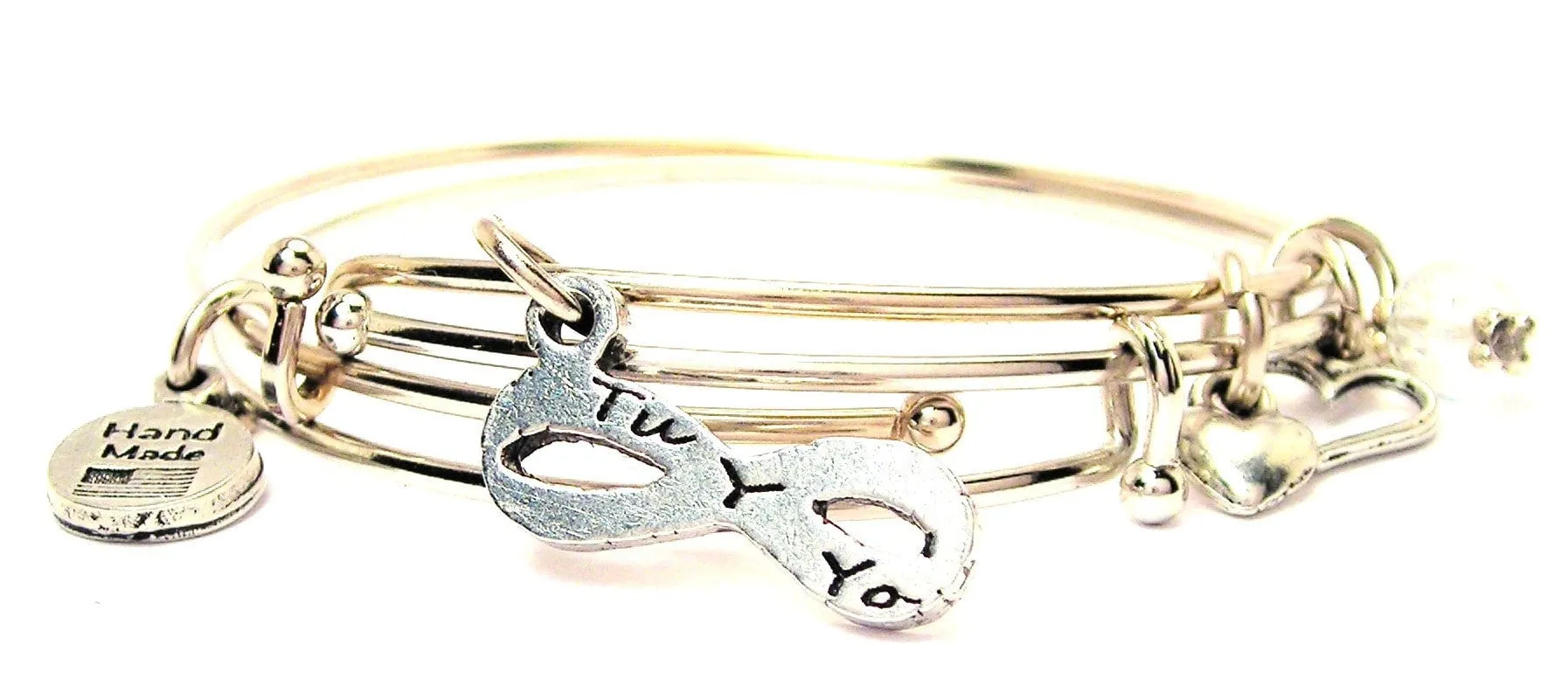 Infinito Tu Y Yo Infinity Symbol You And Me In Spanish Expandable Bangle Bracelet Set