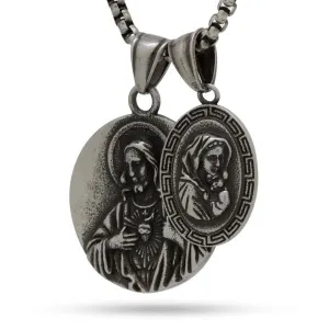 Jesus and Mary Necklace