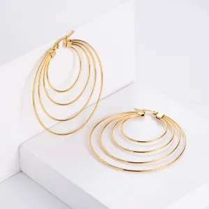 Just Lil Things Gold Hoop Earrings JLT12667