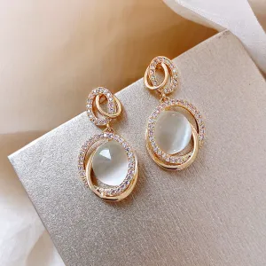 Just Lil Things White Pin Earrings jlt11887