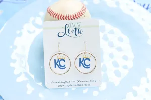 KC Baseball Dangle Earrings