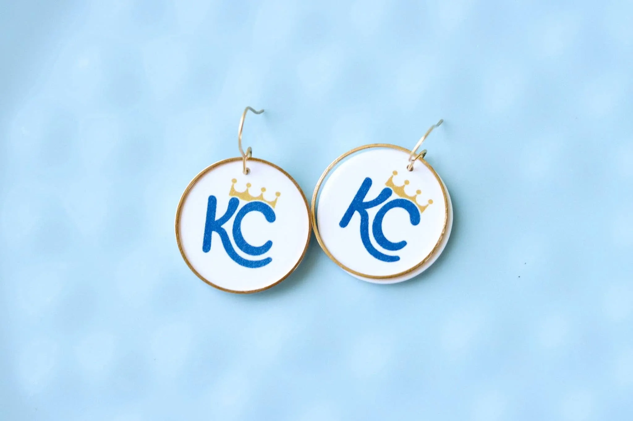 KC Baseball Dangle Earrings