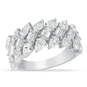 Lab Grown Diamond Multi-Row Band in 14K White Gold