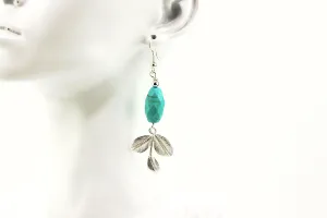 Leafy Turquoise Earrings