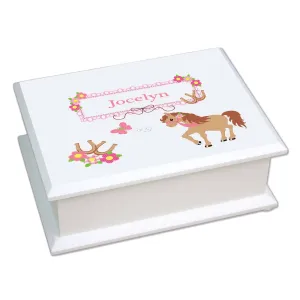 Lift Top Jewelry Box - Prancing Pony