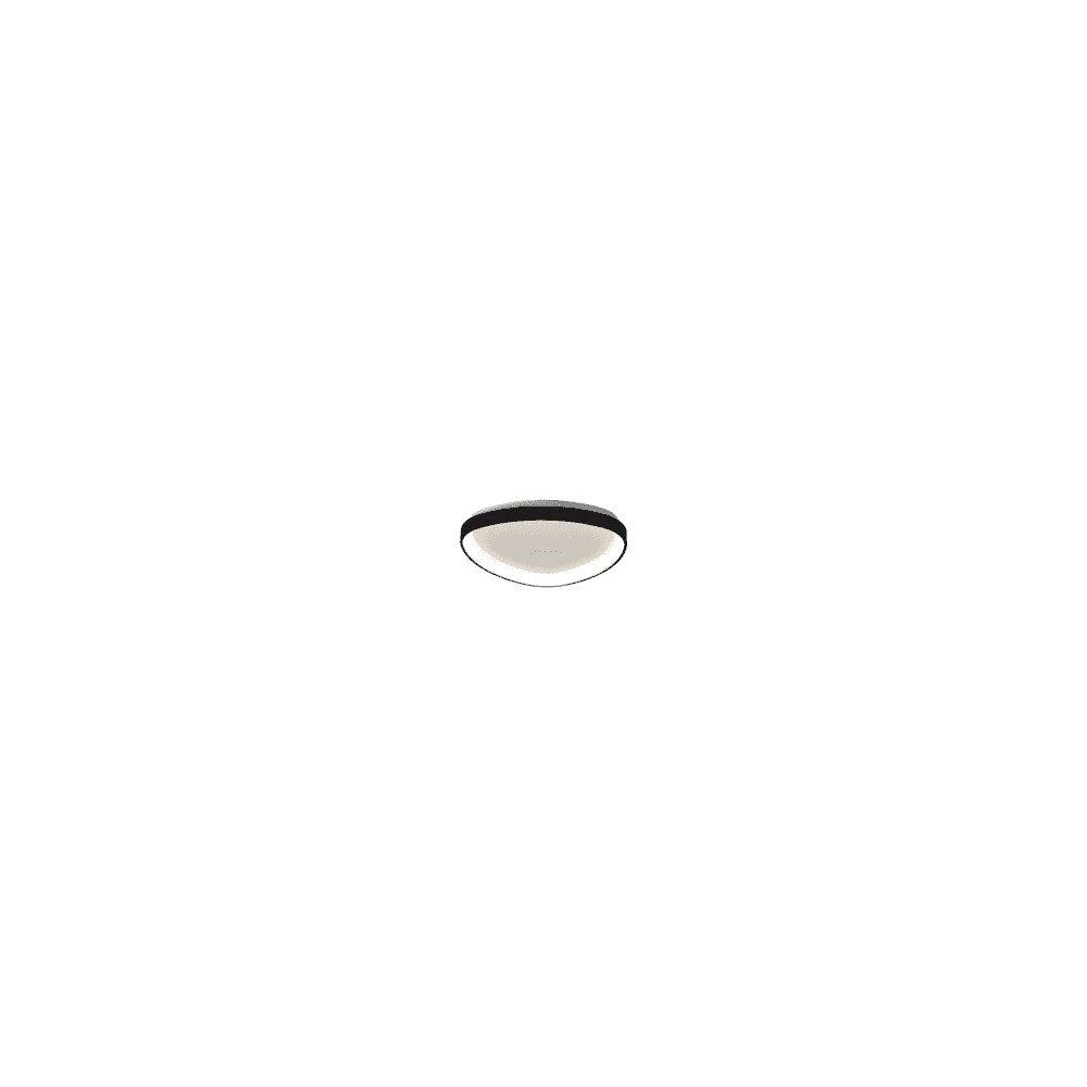 Mantra M8630 Niseko II Triangular LED Flush Ceiling Light 42cm Remote Control Black