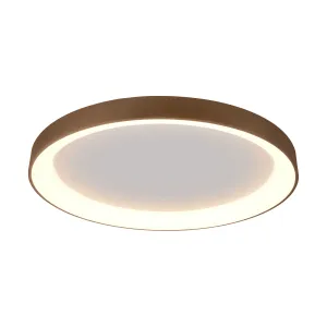 Mantra M8641 Niseko II Ring LED Flush Ceiling Light 90cm Remote Control Gold