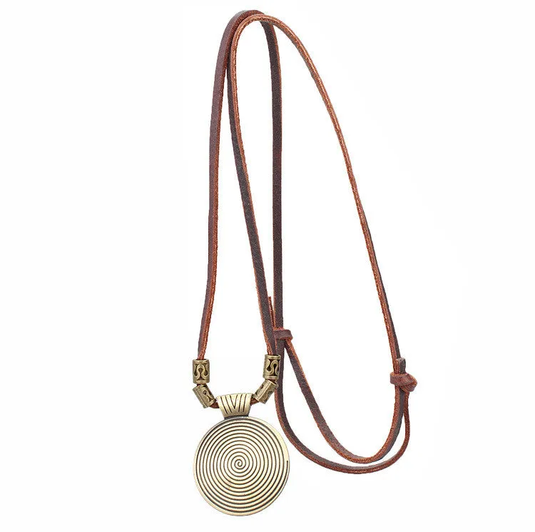 Maxi necklace collier women jewelry collares Vintage necklaces & pendants New Love choker Women Genuine Leather Necklace