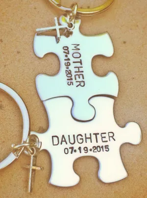 Mother Daughter Gifts-, Mother Daughter Keychain-, Mother's Day Gift -, Personalized Keychains-, natashaaloha