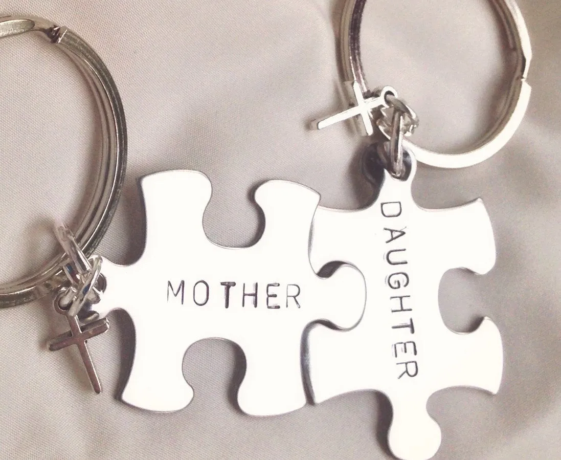 Mother Daughter Gifts-, Mother Daughter Keychain-, Valentine Mother Daughter, Mother's Day Gift -, Personalized Keychains-, natashaaloha