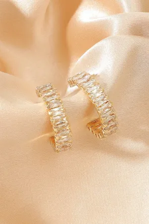 Name Your Price CZ Huggie Earrings