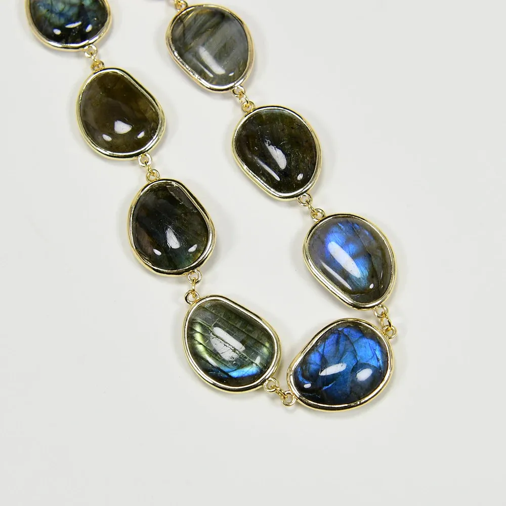 Natural Labradorite Stone Chokers Necklace