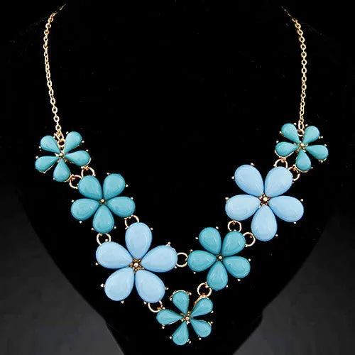 Necklaces & Pendants for Women Fashion Statement Collares Resin Flower Necklace Collier Femme Choker Colar Jewlery Bijoux