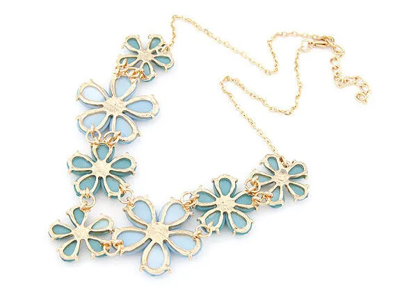 Necklaces & Pendants for Women Fashion Statement Collares Resin Flower Necklace Collier Femme Choker Colar Jewlery Bijoux