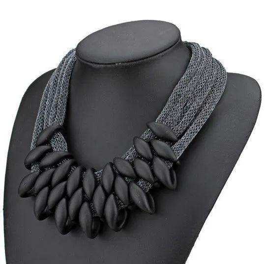 New Brand Bohemia Vintage Women Collar Fashion Charms Choker Bib Matte Rope Weave Punk Necklace&Pendant Fine Jewelry Gift