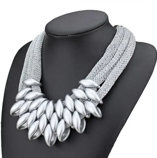 New Brand Bohemia Vintage Women Collar Fashion Charms Choker Bib Matte Rope Weave Punk Necklace&Pendant Fine Jewelry Gift