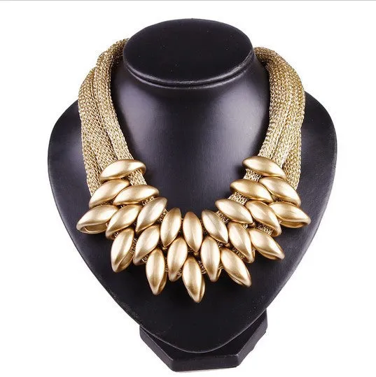 New Brand Bohemia Vintage Women Collar Fashion Charms Choker Bib Matte Rope Weave Punk Necklace&Pendant Fine Jewelry Gift