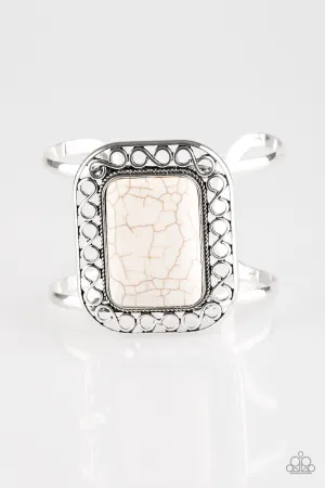 Paparazzi Bracelet ~ PLAINS and Simple - White