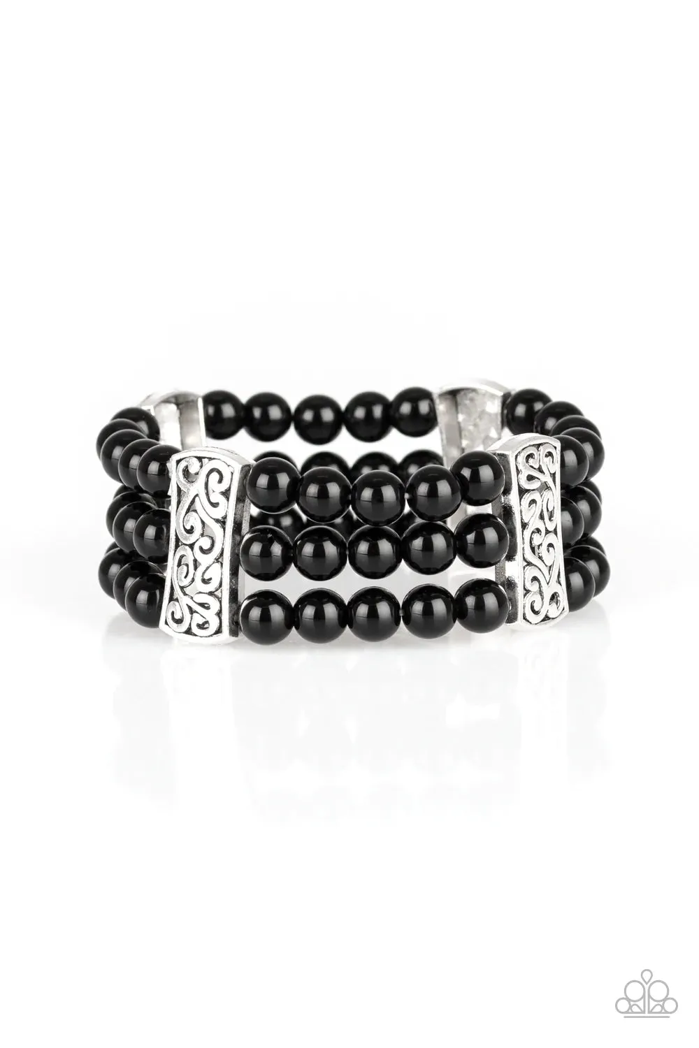 Paparazzi Bracelet ~ Ritzy Ritz - Black