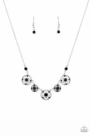 Paparazzi Necklace ~ Floral Florescence - Black