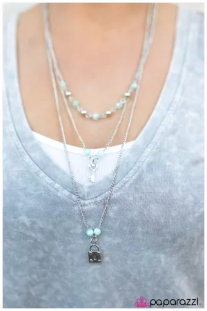 Paparazzi Necklace ~ Our Little Secret - Blue