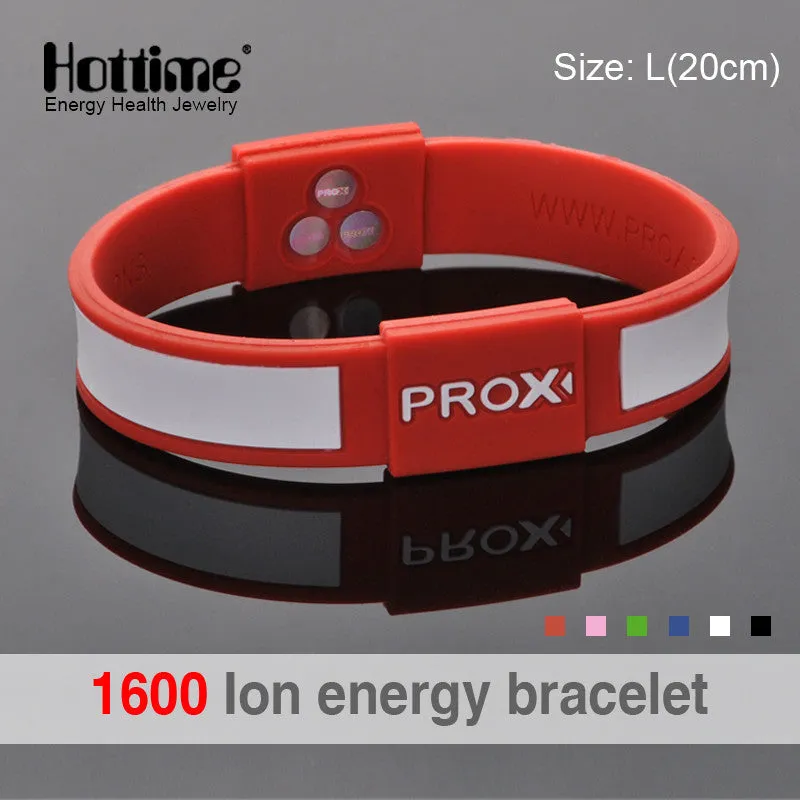 Power Energy Hologram Wristbands Balance Ion Magnetic Therapy Silicone Bangles