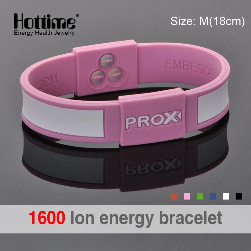 Power Energy Hologram Wristbands Balance Ion Magnetic Therapy Silicone Bangles